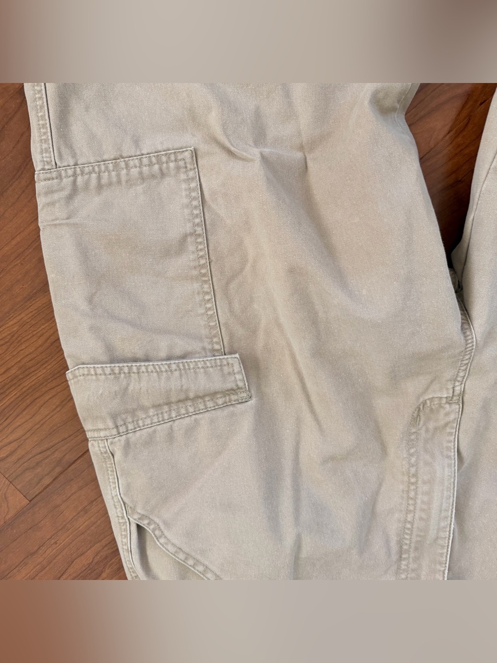 Vintage Polo Jeans Co. Ralph Lauren Y2K Baggy Khaki Cargo Pants 36x32 Cotton - Picture 6 of 11